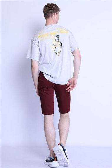 Шорты мужские 7075 габ BURGUNDY, 98% хлопок, 2% эластан, размеры от 30 до 38, отлично сидят на фигуре. - фото 4