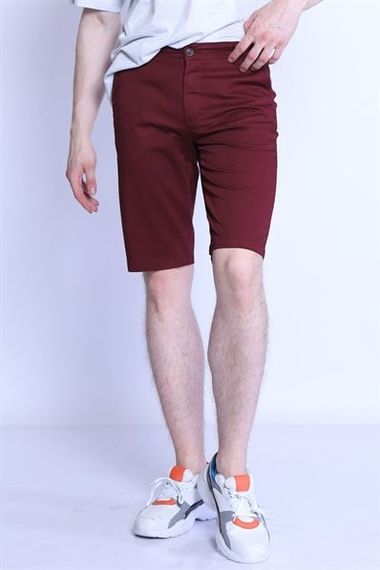 Шорты мужские 7075 габ BURGUNDY, 98% хлопок, 2% эластан, размеры от 30 до 38, отлично сидят на фигуре. - фото 3