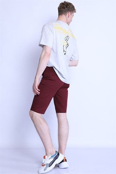 Шорты мужские 7075 габ BURGUNDY, 98% хлопок, 2% эластан, размеры от 30 до 38, отлично сидят на фигуре. - фото 2