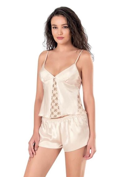 Бавовняний комплект Markano з короткими шортами кольору слонової кістки для фентезі спідньої білизни, не містить шкідливих речовин