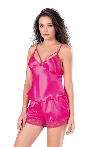 Комплект Babydoll и шорт из фуксии Markano, 100% полиэстер, безопасен для здоровья, 2 детали, без канцерогенов