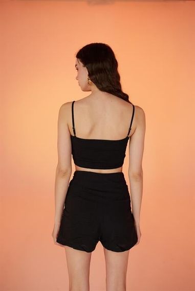 Шорты Rise черные, размеры S, XS, M, L, стильный дизайн для комфортного ношения - фото 5