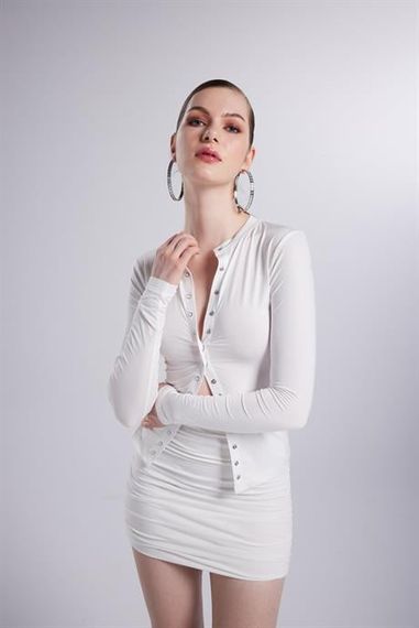 بلوز ماركانو آنا أبيض بمقاسات متنوعة S, XS, M, L - صورة 2