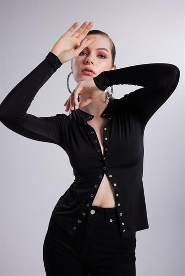 Markano Anna Bluz Siyah - photo 3