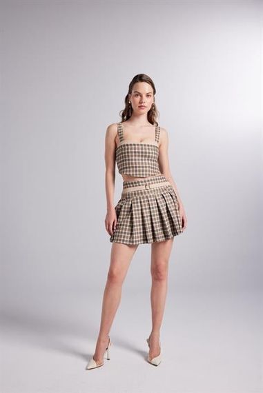 Markano Merida Şort Etek Bej - photo 1