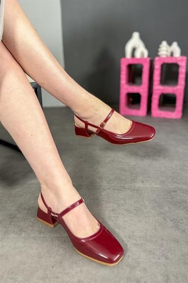 Markano Tila Bordo Rugan Kadın Babet