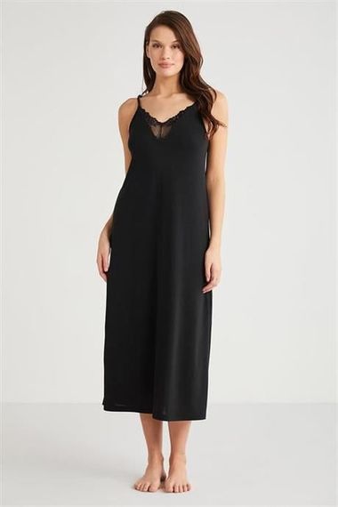 Markano %100 Viskon Çiçek Desen 2'li Sabahlık Gecelik Takımı - photo 3