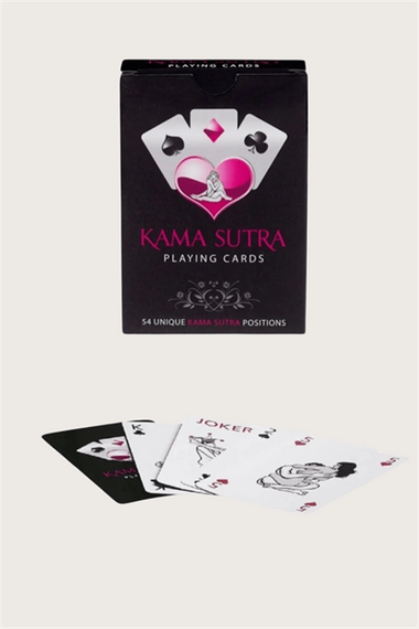 Сексі карткова гра "Кама Сутра" з 52 картами, чорний вібратор у комплекті, стандартний розмір - фото 2