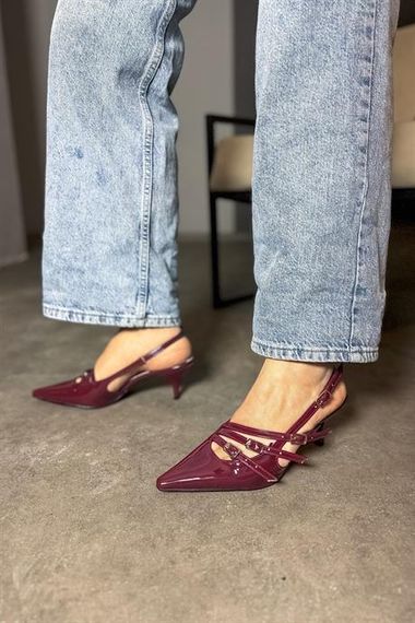 Туфли на каблуках Space Bordo с тремя застежками, размеры 36-40 - фото 3