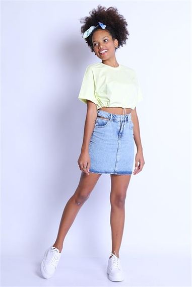 Markano Kadın  Etek Bet 2046-01 Blue - fotoğraf 3