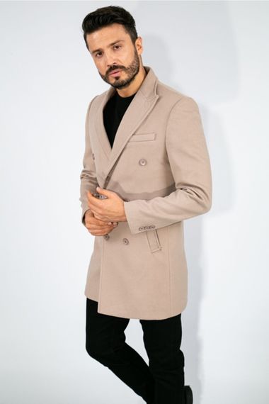 Suitmen Double Breasted Cachet Coat Biscuit - photo 2