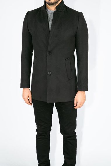 Suitmen Judge Collar Stamp Coat Black - photo 4