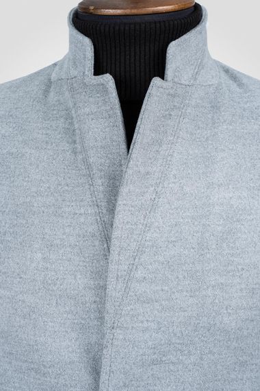 Suitmen Judge Collar Stamp Coat Light Gray - photo 4