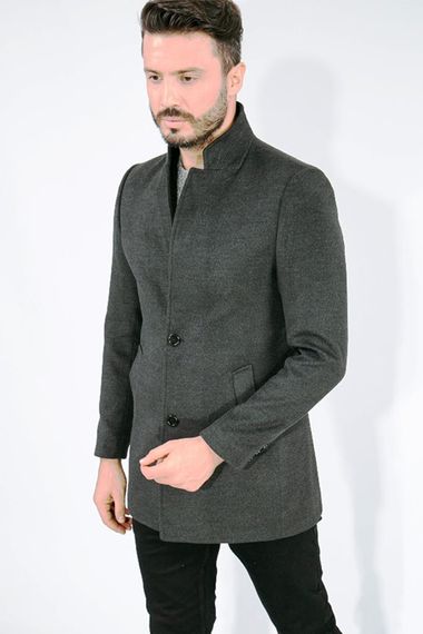 Suitmen Judge Collar Cachet Coat Smoked - photo 1