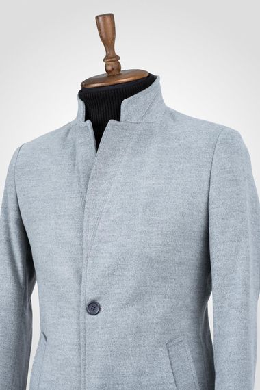 Suitmen Judge Collar Stamp Coat Light Gray - photo 2