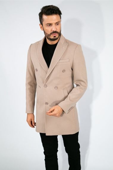 Suitmen Double Breasted Cachet Coat Biscuit - photo 4