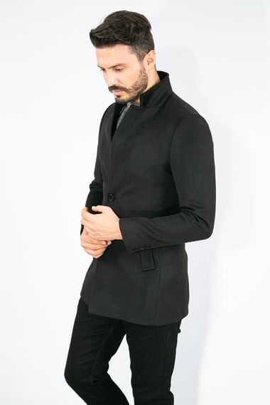 Suitmen Judge Collar Stamp Coat Black - photo 2