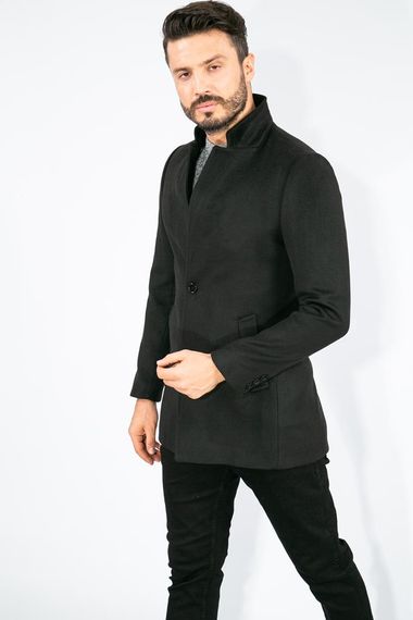 Suitmen Judge Collar Stamp Coat Black - photo 3