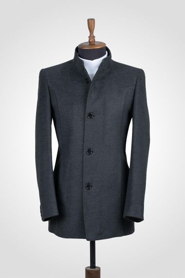 Suitmen Judge Collar Stamped Coat Smoked 125021072-015 - photo 1