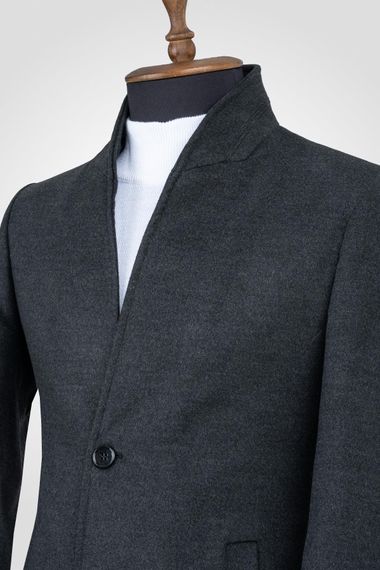 Suitmen High Collar Cachet Coat Smoked - photo 3