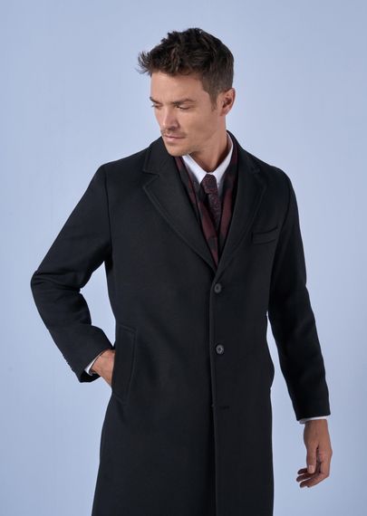 Suitmen Mono Collar Long Cachet Coat Black - photo 2