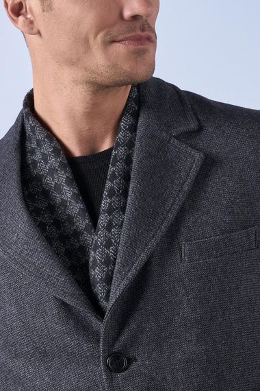 Suitmen Mono Collar Corduroy Long Cachet Coat Gray - photo 4