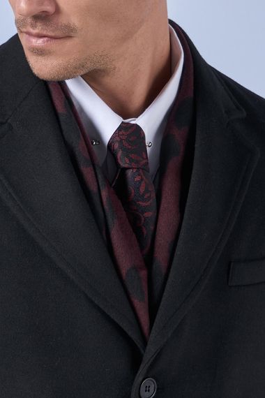 Suitmen Mono Collar Long Cachet Coat Black - photo 3