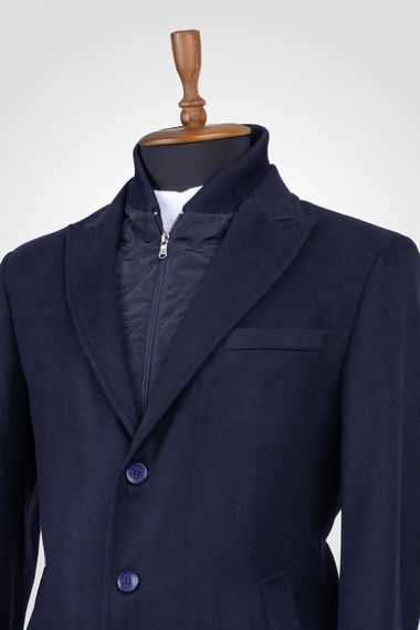 Suitmen Quilted Cachet Coat Navy Blue - photo 2