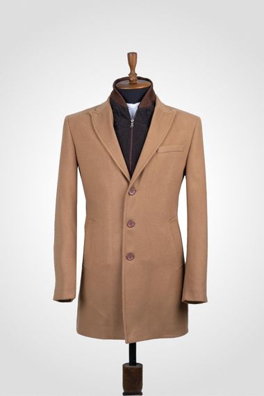 Suitmen Quilted Stamp Coat Dark Camel - photo 1