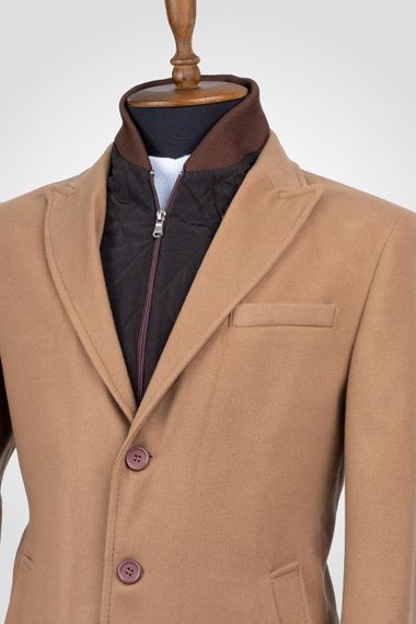 Suitmen Quilted Stamp Coat Dark Camel - photo 2