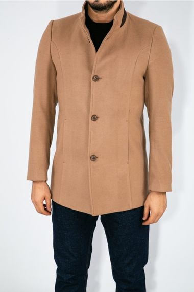 Suitmen Judge Collar Stamp Coat Dark Camel - photo 5