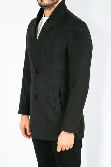 Suitmen Standing Collar Cachet Coat Black - photo 5