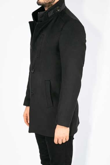 Suitmen Fur Collar Cachet Coat Black - photo 4