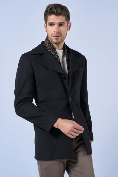 Suitmen Collar Detailed Cachet Coat Black - photo 3