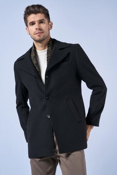 Suitmen Collar Detailed Cachet Coat Black - photo 1
