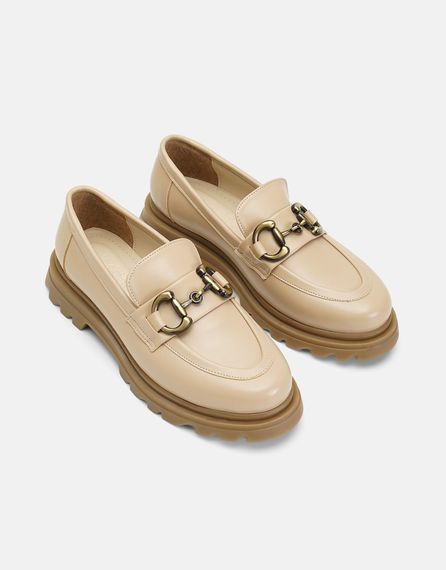 Pella Flat Leather Oxford Shoes Skin - photo 2