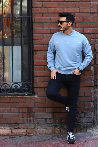 Blue Men's Keep On Rising Printed Sweat - photo 2