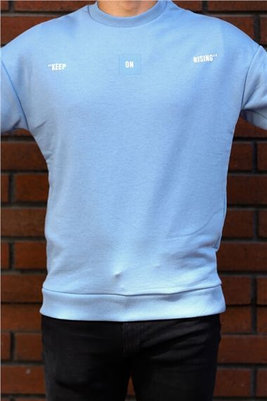 Blue Men's Keep On Rising Printed Sweat - photo 4