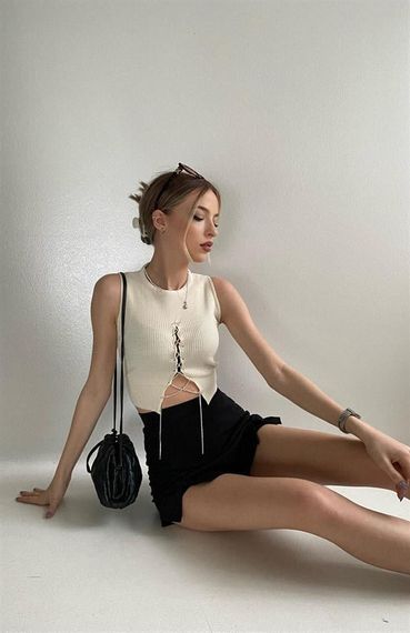 Атлетка Meli Detay стандартного розміру бежевого кольору для стильного образу - фото 2