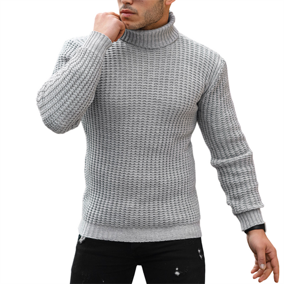 Кашеміровий светр Nopenli Fitil з риболовним коміром - світло-сірий, актуальний та зручний наряд для холодної погоди - фото 4