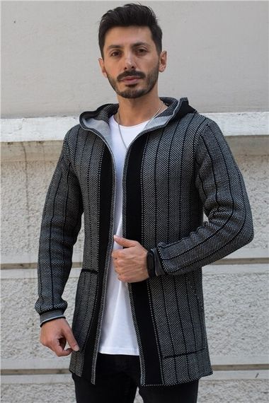 Light Gray Men's Archer Poncho Cardigan - photo 2
