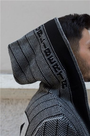 Light Gray Men's Archer Poncho Cardigan - photo 4