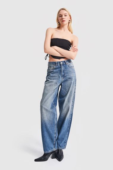 Жіночий джинсовий відтінок кольору Relax Skater Denim - фото 3