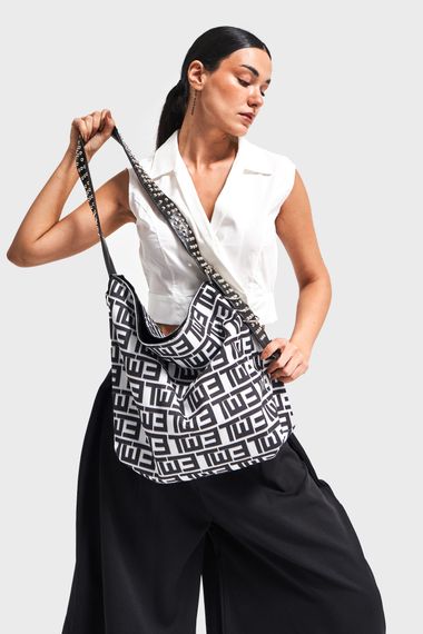 Kadın Baskılı Renk Askı Kemerli Taş Detaylı Tasarım Çanta - صورة 3