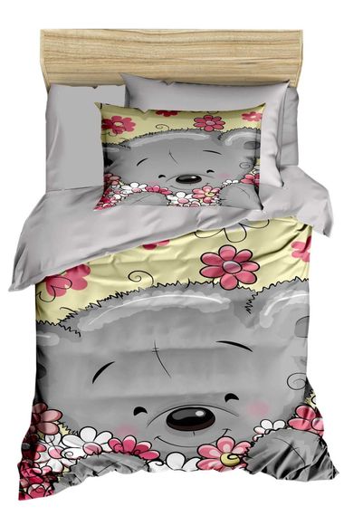 Комплект постельного белья для новорожденных девочек из 100% хлопка с цветами