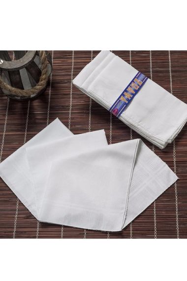 Yavuz Boxed 39x39cm. 12 Pieces Cloth Wipes YM White