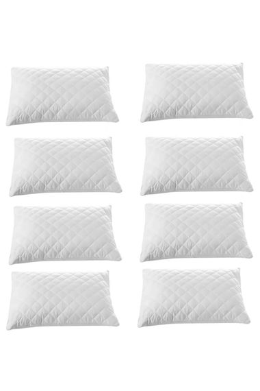 8 Pack Quilted Pillow Protector 100% Cotton 50X70