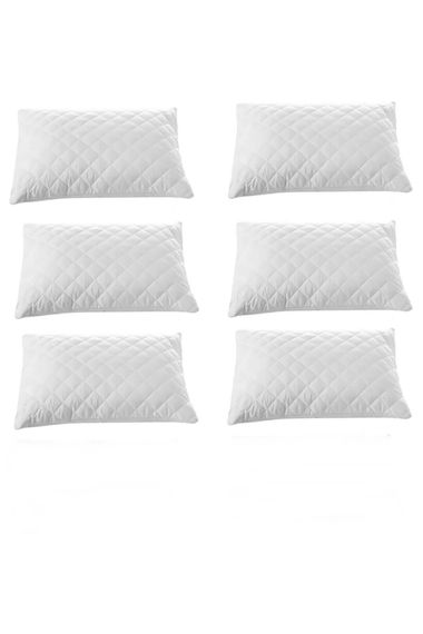 6-Pack Quilted Pillow Protector 100% Cotton 50X70