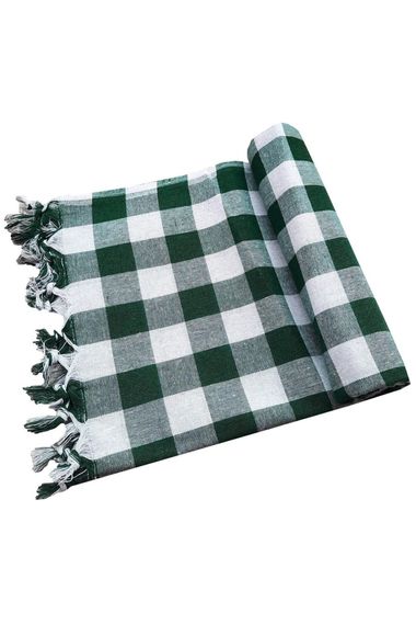 150x150 Cm Checkered Tablecloth Picnic Tablecloth Fringed