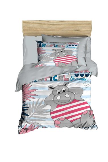 Newborn Baby Boy Duvet Cover Set 100% Cotton Tropical Summer